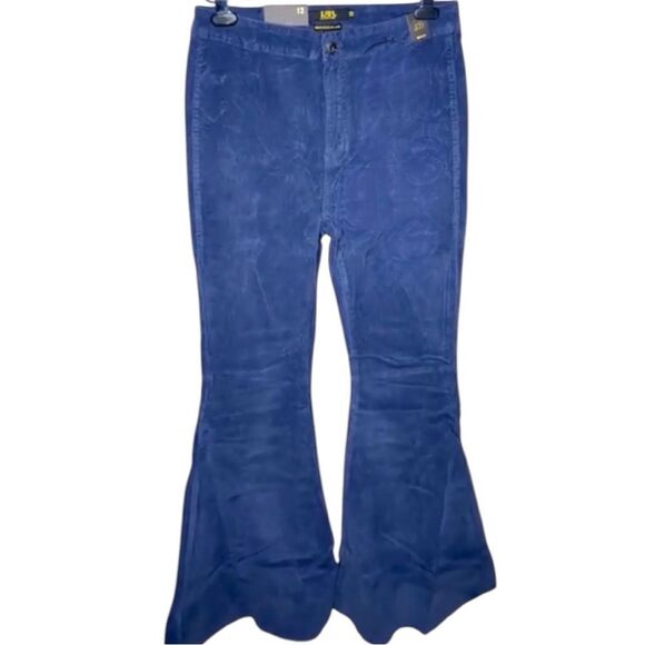 Lucky & Blessed Navy Carson Corduroy Flares NWT - Picture 5 of 11